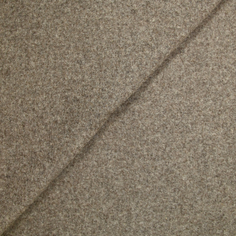 Drap de laine mélangée grège foncé