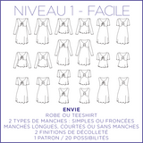 Patron de couture Robe & T-shirt Envie