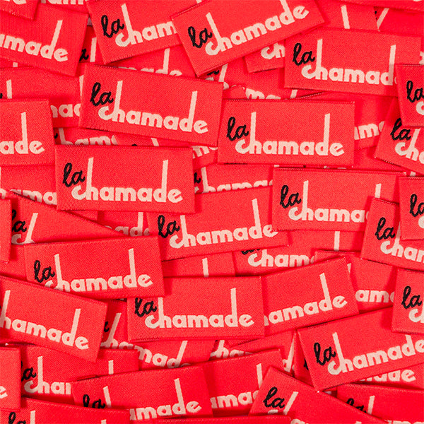 Étiquettes tissées  "La chamade" x 5