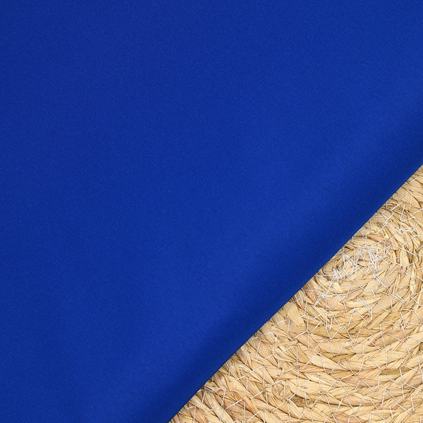 Faille polyester recyclée bleu roi
