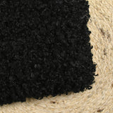 Fausse fourrure Amélie poil mi-long bouclé noir