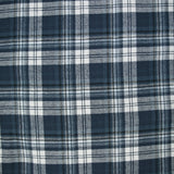 Flanelle de coton à carreaux Victor bleu jean's