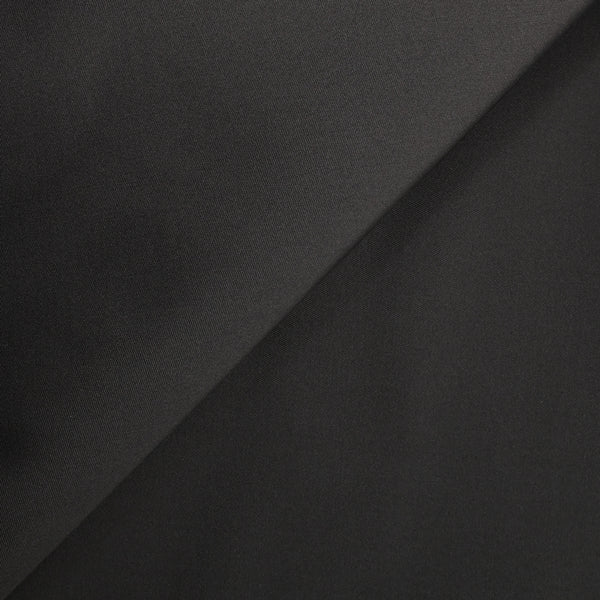 Gabardine 100% soie double face marron