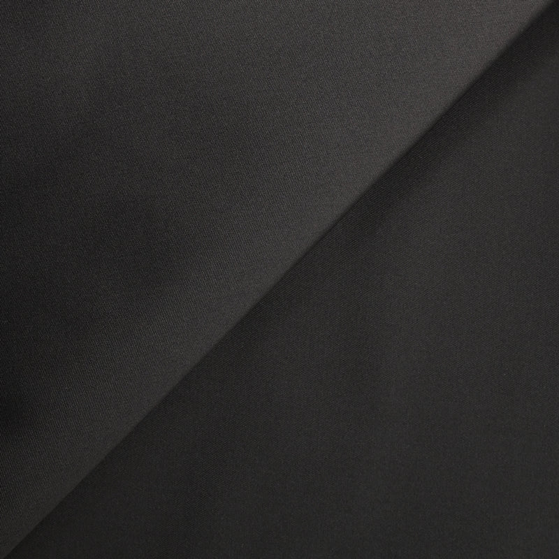 Gabardine 100% soie double face marron