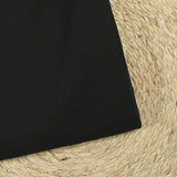 Gaze de polyester unie noir