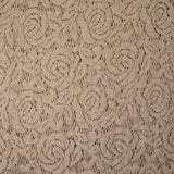 Guipure polyester bouclette beige