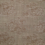 jacquard 100% soie sur toile fine ajourée marron