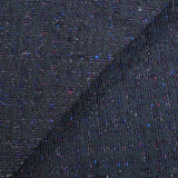 Jacquard de polycoton fantaisie bleu