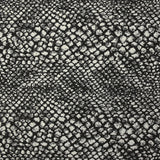 Jacquard de polycoton Lurex Miranda noir et blanc cassé