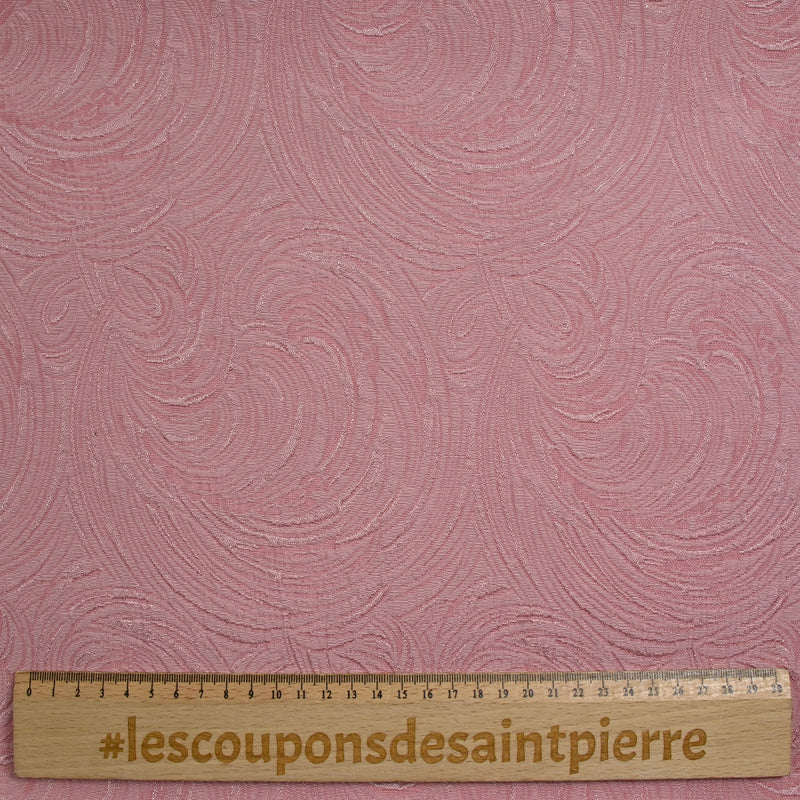 Jacquard de polyester Marie bois de rose