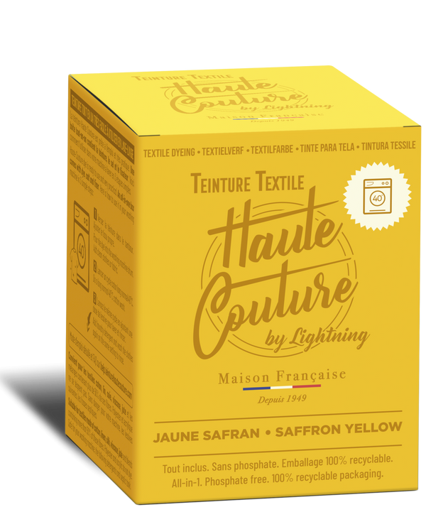 Teinture textile Haute Couture - jaune safran