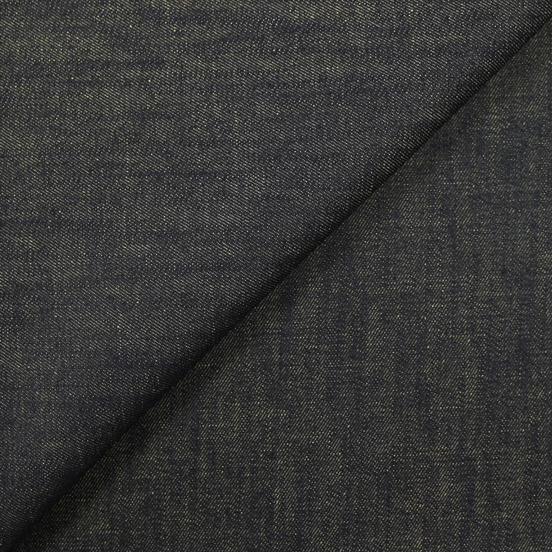 Jean's coton bleu nuit envers moutarde