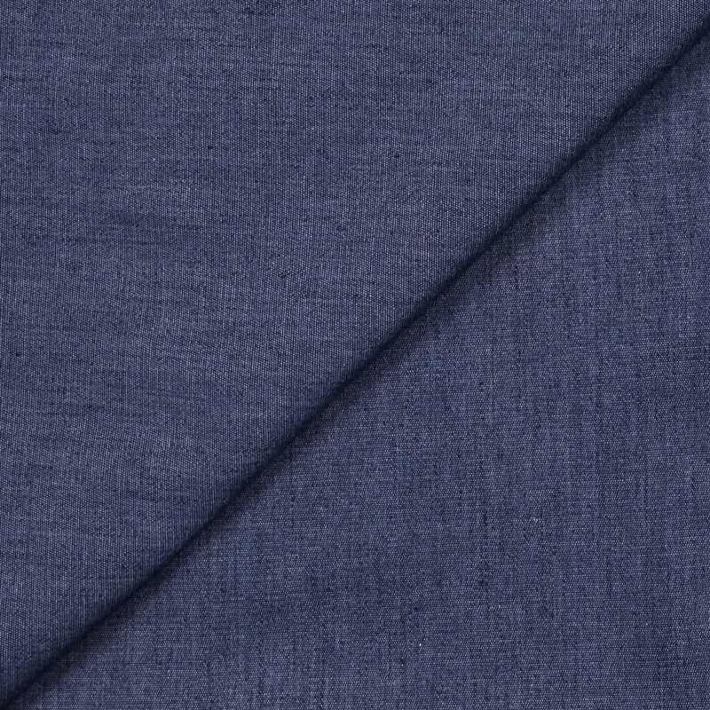 Jean's léger polycoton pour chemise bleu