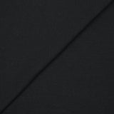 Jersey bord-côte tubulaire noir