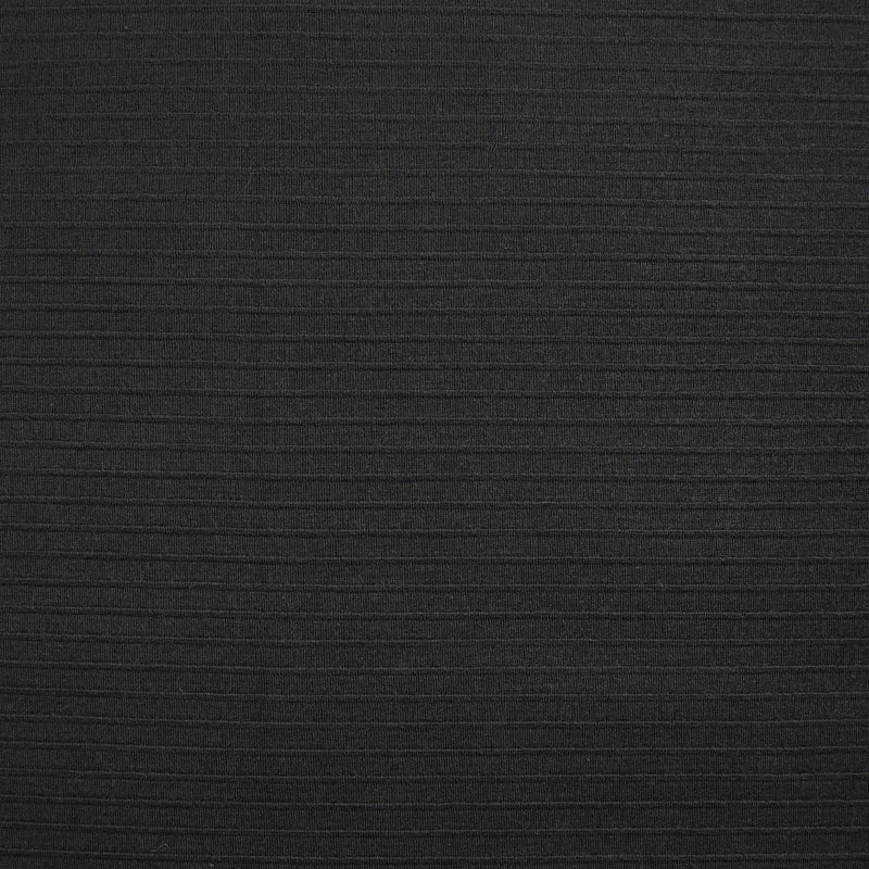 Jersey côtelé 7mm polyester noir