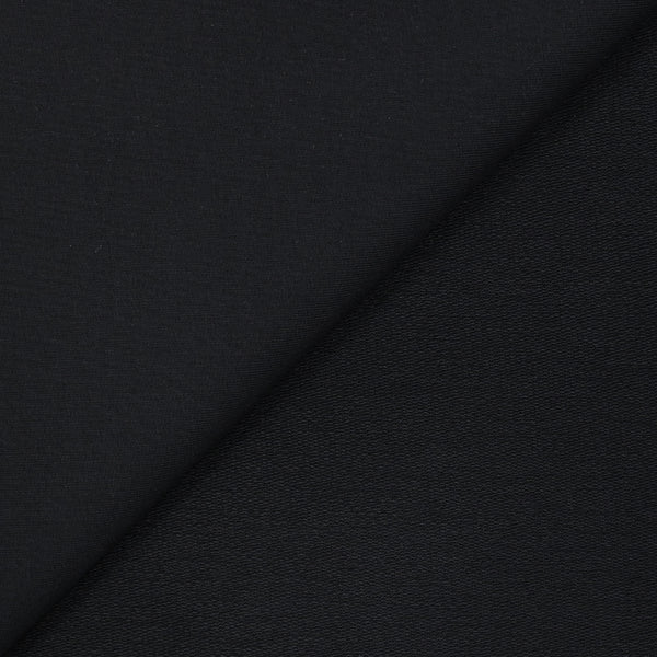 Jersey coton french terry noir