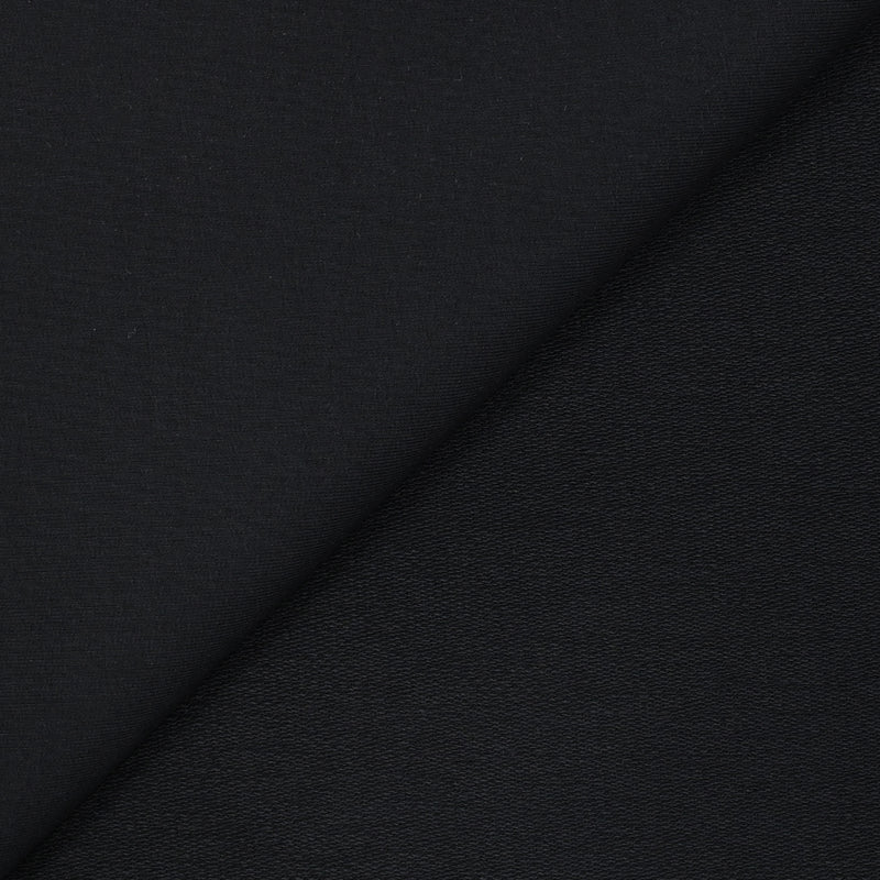 Jersey coton french terry noir
