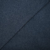 Jersey de coton brossé double face bleu marine