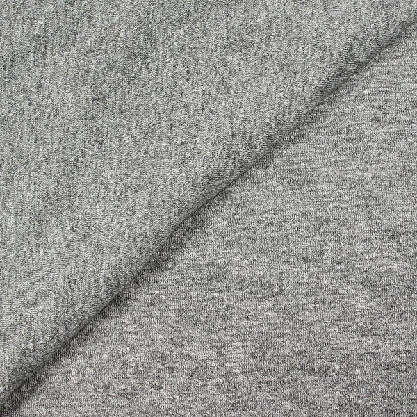 Jersey de coton chiné gris