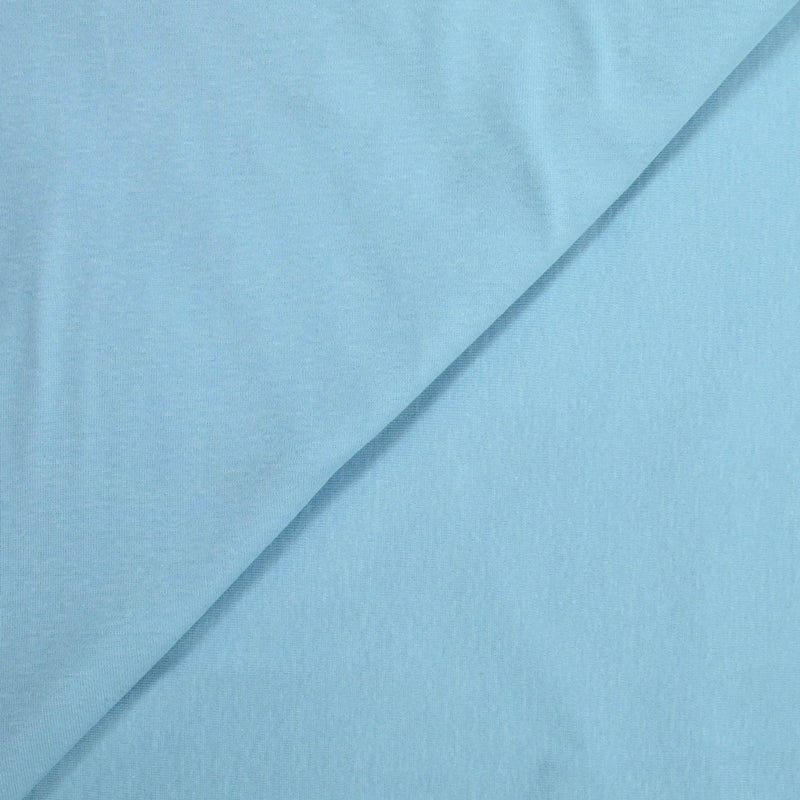 Jersey de coton bleu céleste