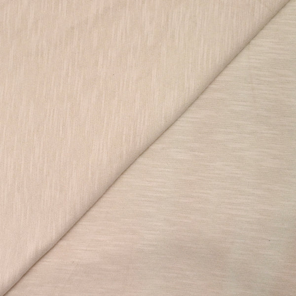 Jersey de coton flammé coquille d'oeuf