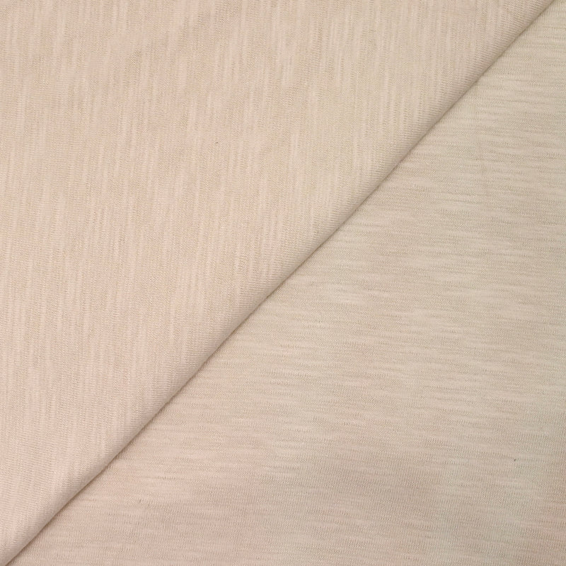 Jersey de coton flammé coquille d'oeuf