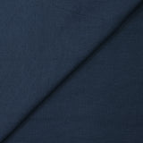 Jersey de coton côtelé bleu foncé