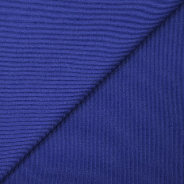 Jersey de coton côtelé bleu roi