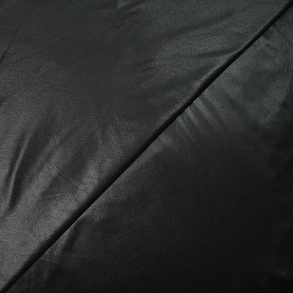 Jersey polyester enduit fin noir
