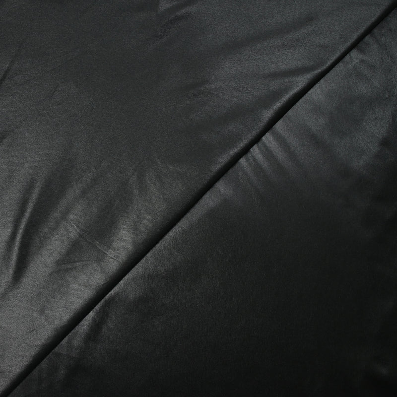 Jersey polyester enduit fin noir