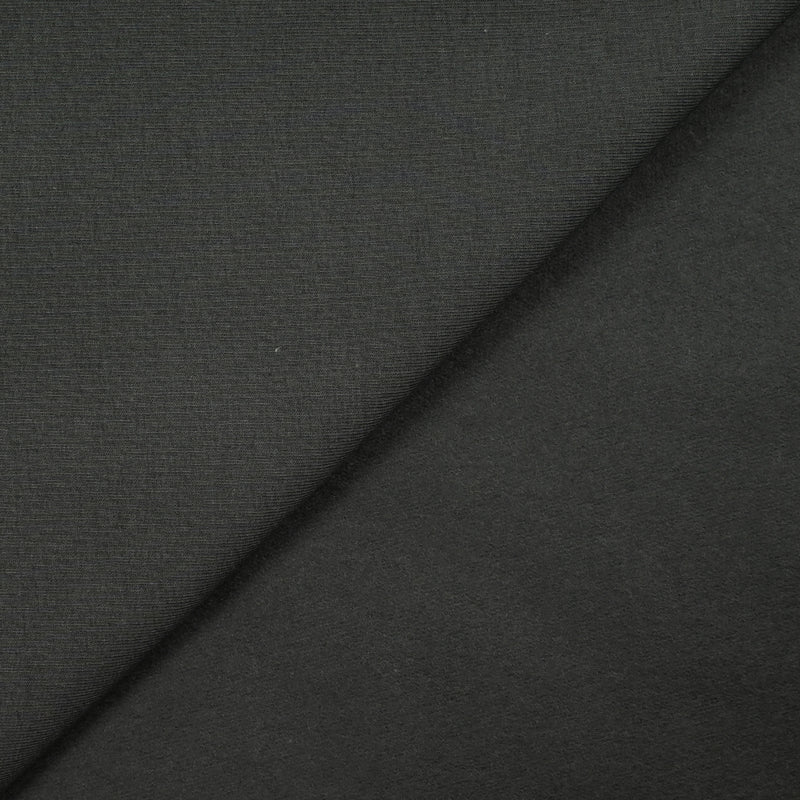 Jersey de coton envers polaire gris foncé