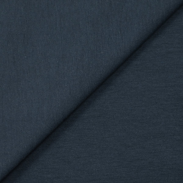 Jersey de coton fin bleu marin