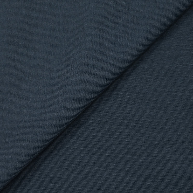 Jersey de coton fin bleu marin
