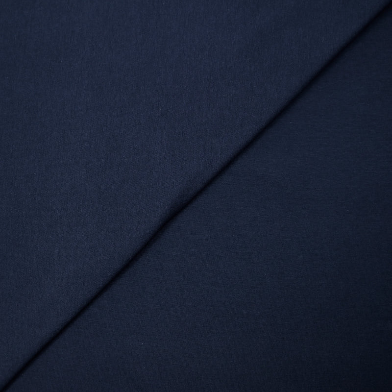 Jersey de coton fin bleu marine