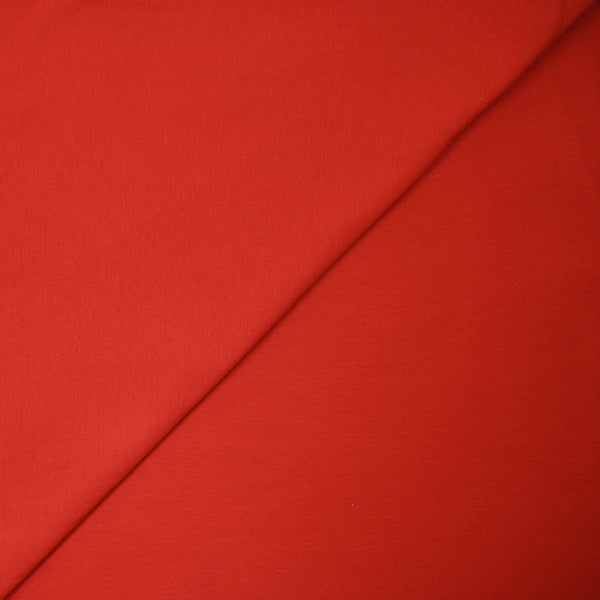 Jersey de coton fin flammé rouge vermeil