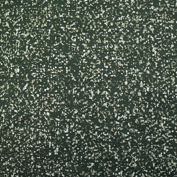 Jersey de coton fin imprimé terrazzo vert