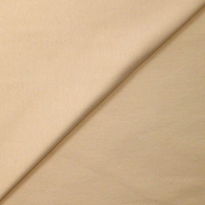 Jersey de coton fin pêche blanche