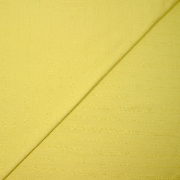 Jersey de coton fin rayé jaune beurre