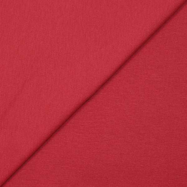 Jersey de coton fin rouge fraise