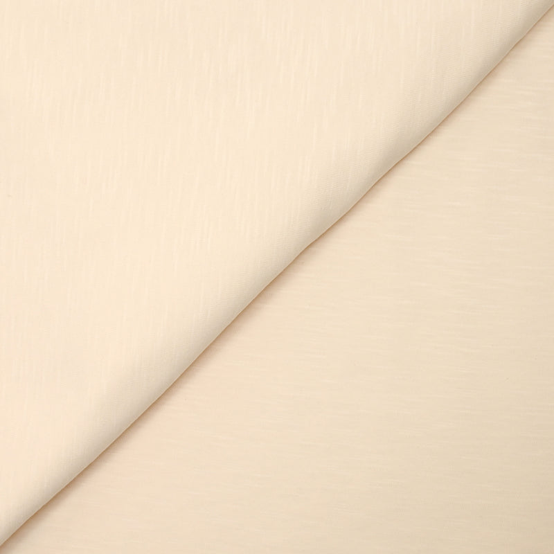 Jersey de coton flammé coquille d'oeuf