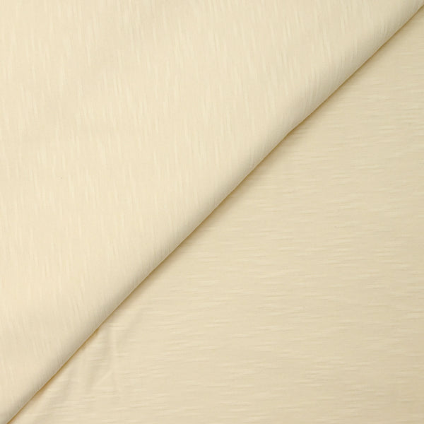 Jersey de coton flammé crème vanillée