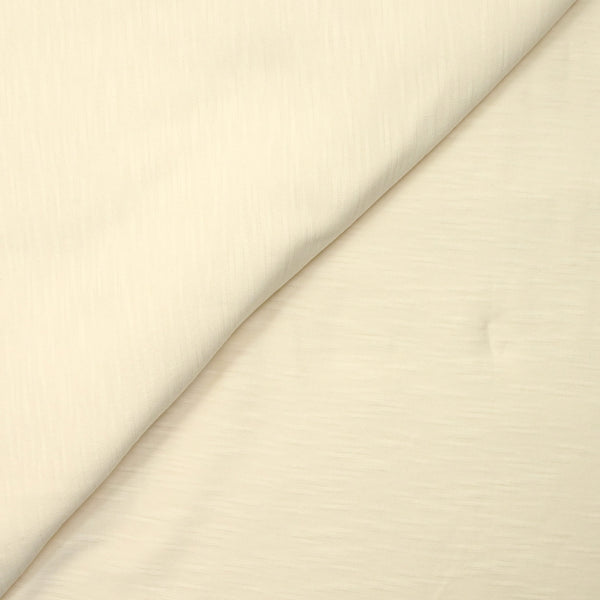 Jersey de coton flammé écru