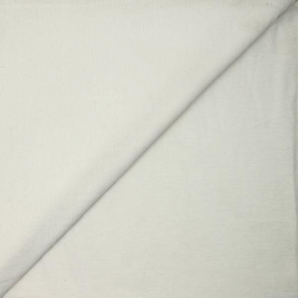 Jersey de coton flammé fin blanc 
