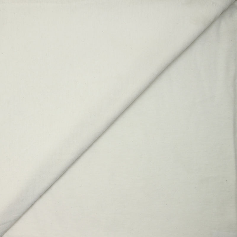 Jersey de coton flammé fin blanc 