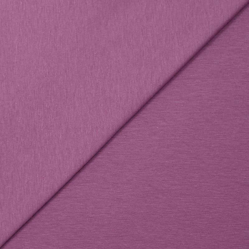 Jersey de coton flammé fin orchidée