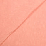 Jersey de coton flammé rose saumon