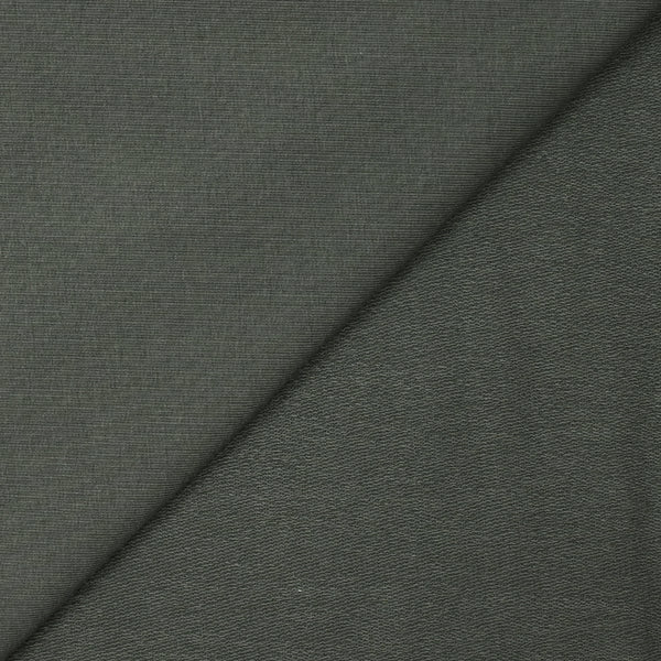 Jersey de coton french terry gris kaki