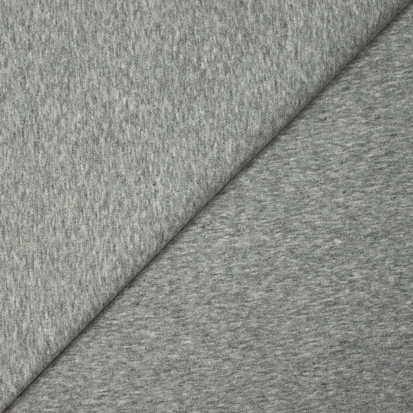 Jersey de coton gris chiné