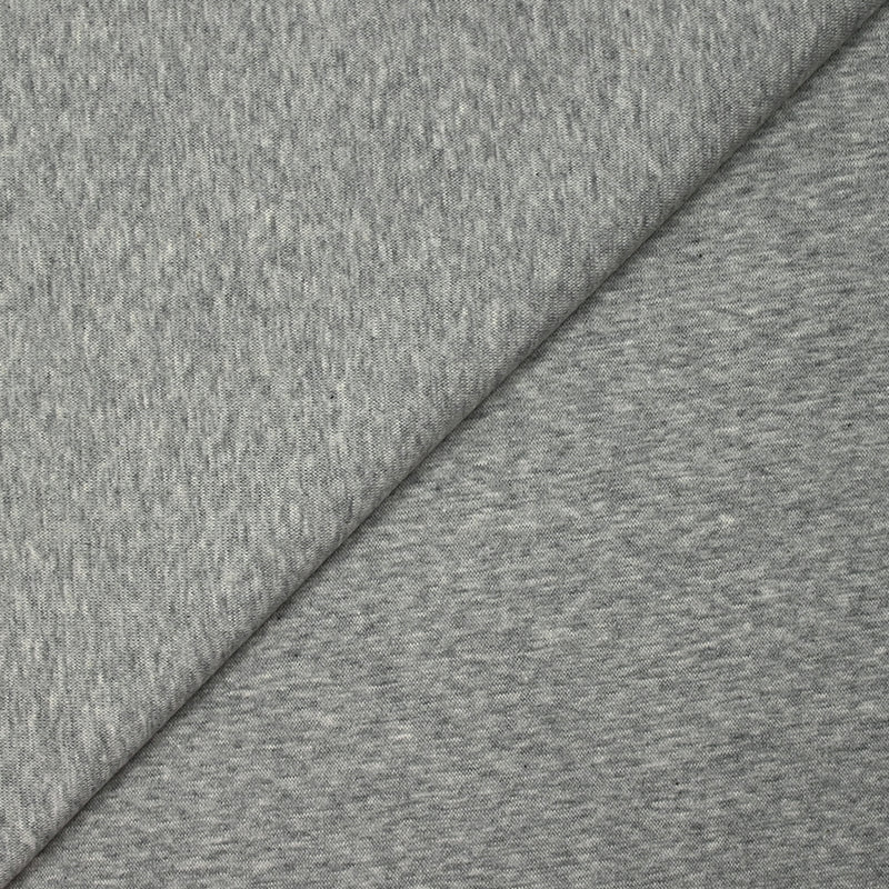 Jersey de coton gris chiné