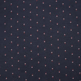Jersey de coton imprimé épi de blé bordeaux fond bleu marine